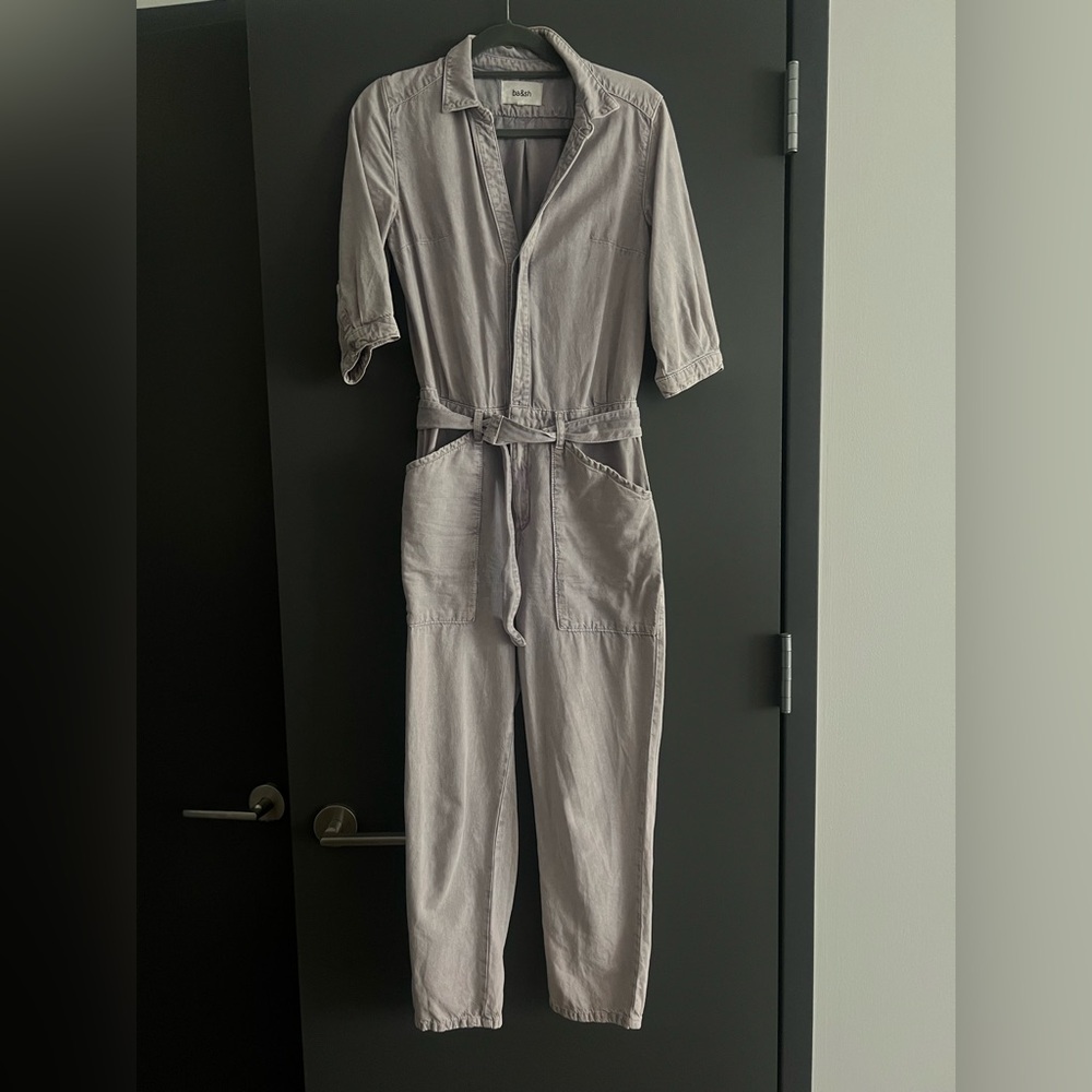 Ba&sh lavender denim jumpsuit size FR 1